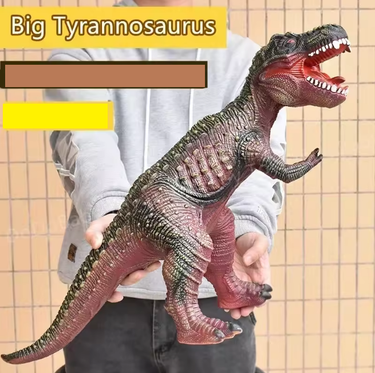 66cm Kids Realistic Dinosaur Rubber Toy With Light & Sound